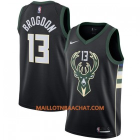 Maillot NBA Milwaukee Bucks Malcolm Brogdon 13 Nike 2017-18 Noir Swingman - Homme